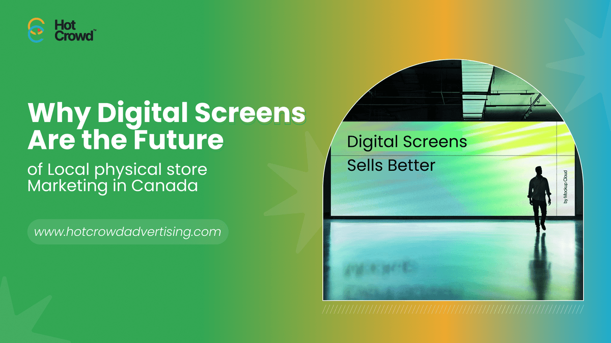Why Digital Screens Are the Future of Local physical store Marketing in Canada